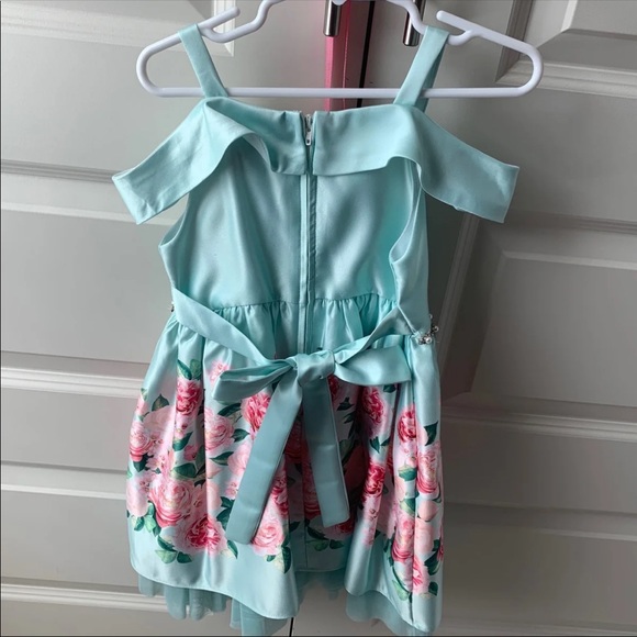 Rare Edition Mint Floral Dress - Picture 4 of 4